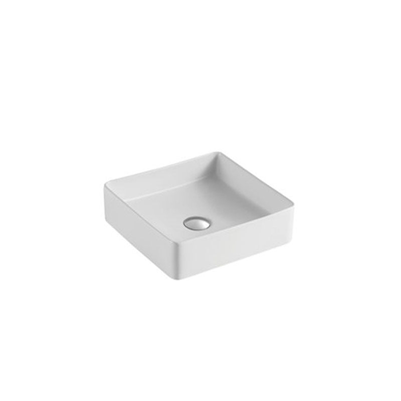 Above Counter Basin Square Matte White 375x375x110mm