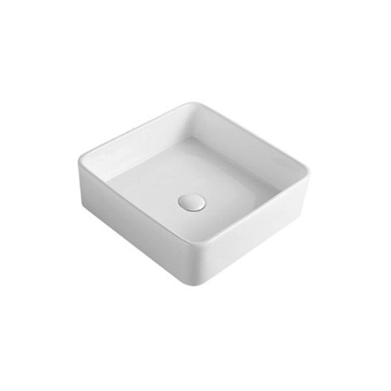 Above Counter Basin Square Gloss White 415x415x135mm