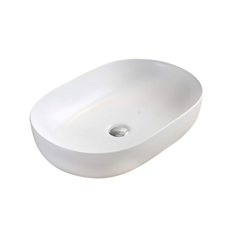 Above Counter Basin Oval Matte White 490x350x135mm