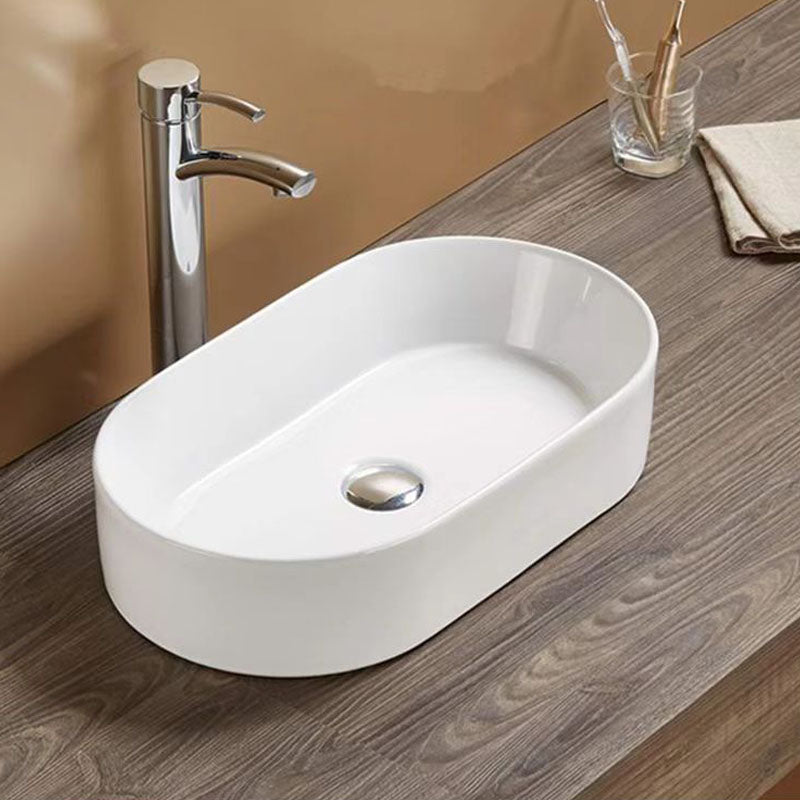 Above Counter Basin Oval Matte White 525x300x115mm