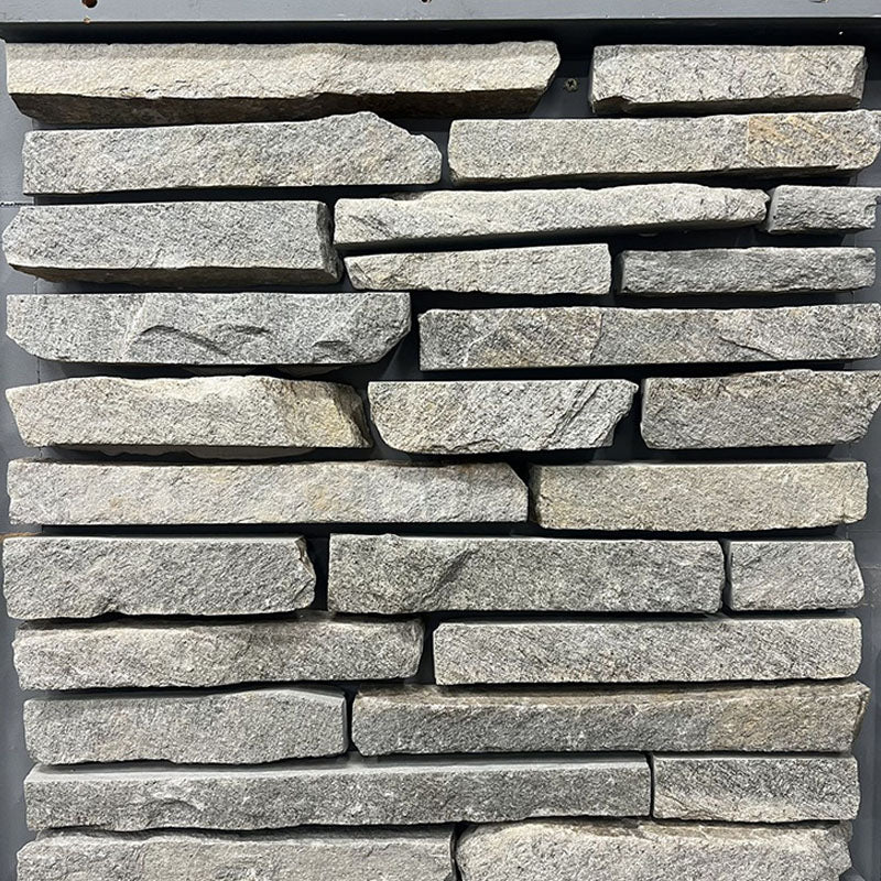 Quartz Stormy Grey Natural Split Paving 200-700x30-50x30-50mm