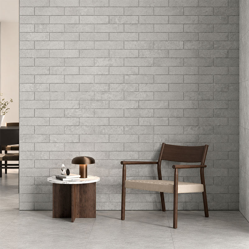 Palermo Mist 6x25 Subway Matt Tumbled Edge