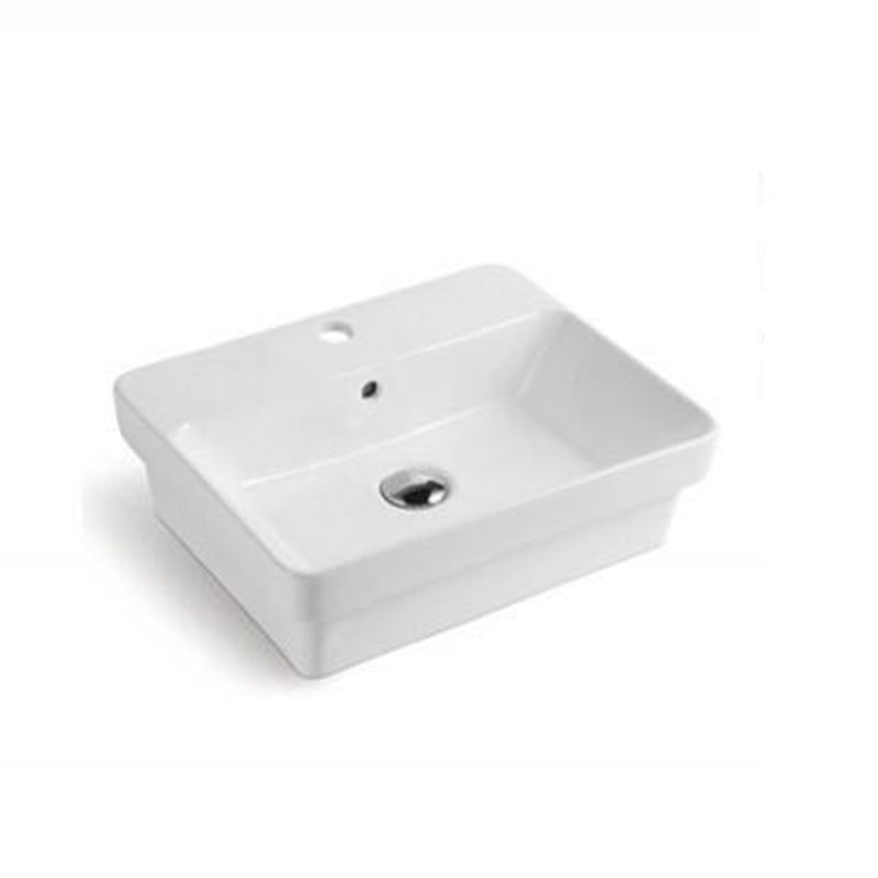 Insert Basin With Tap Hole With Overflow Gloss White 495x400x150mm