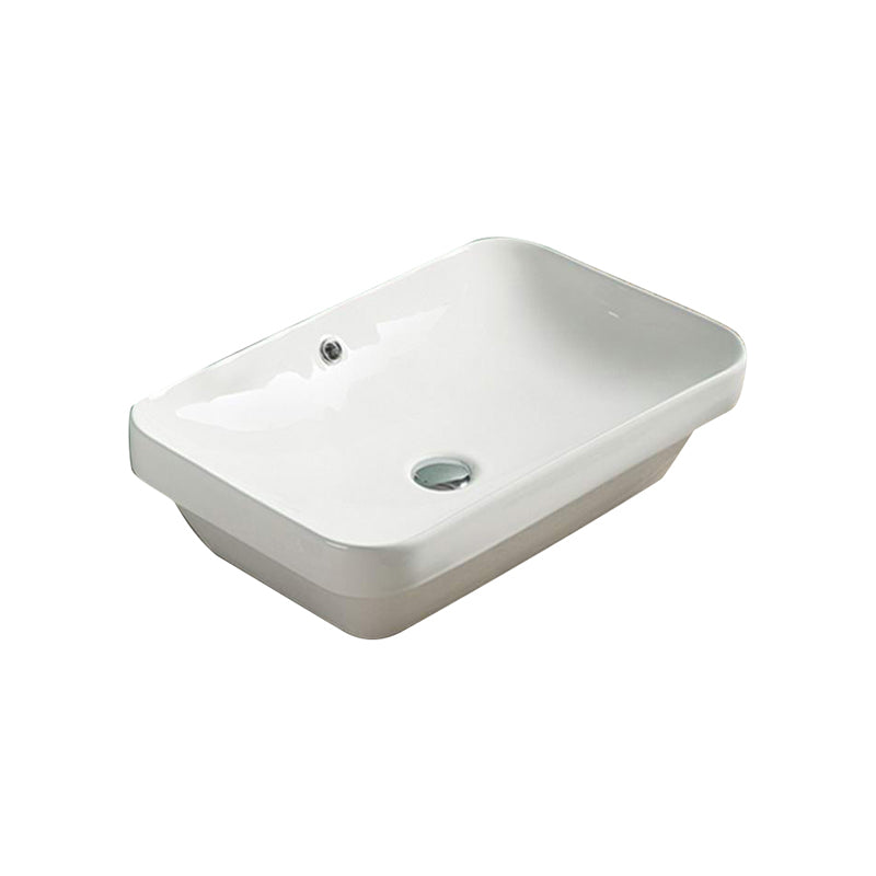Insert Basin With Overflow Gloss White 605x405x155mm