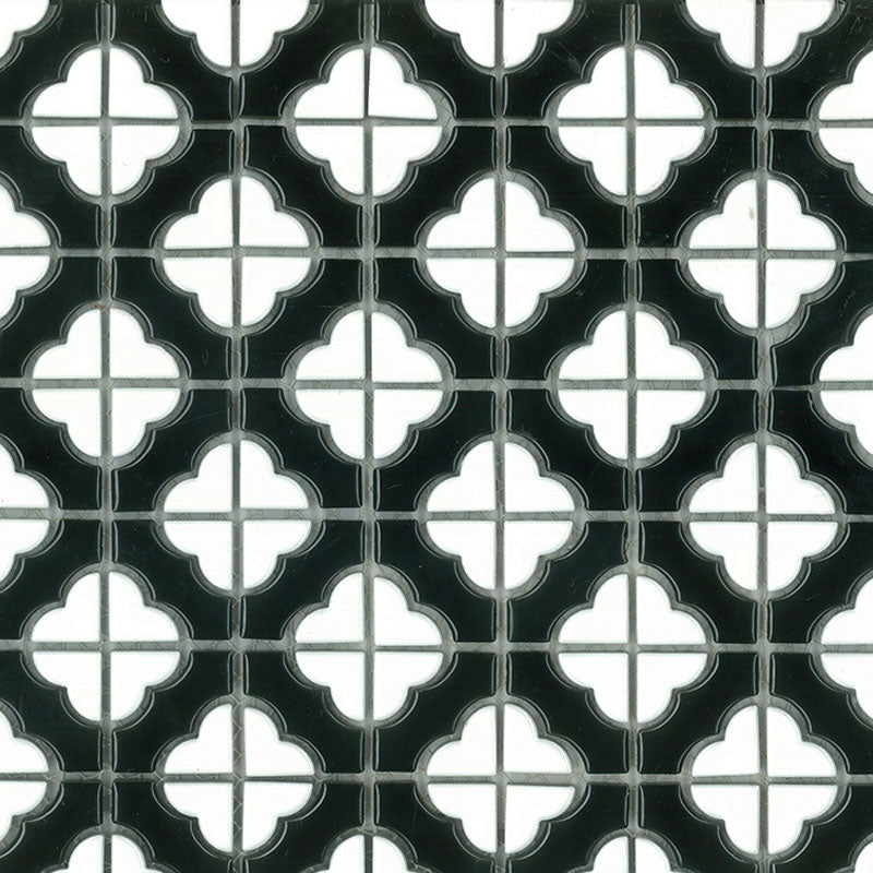 POPPY FLOWER GLOSS WHITE 40X40