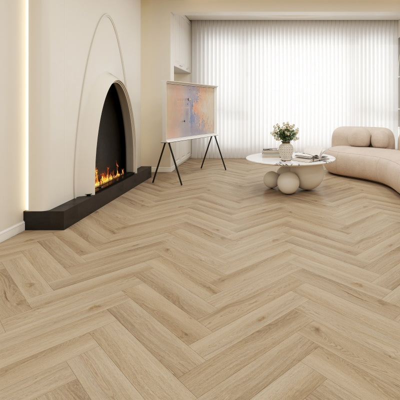 AquaCore Signature Hybrid Herringbone Flooring Pale Oak 635x127x9mm