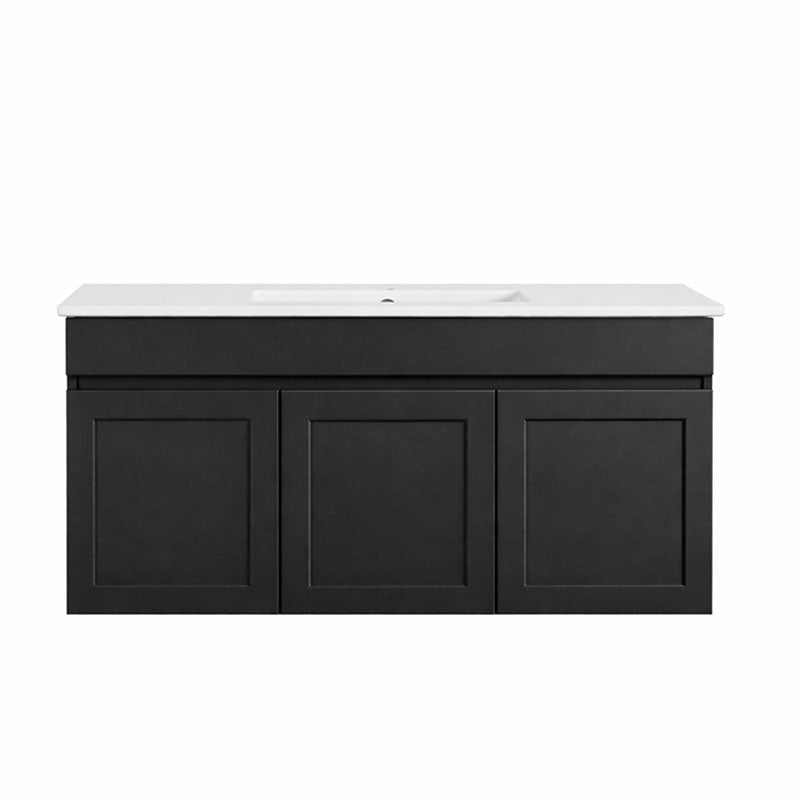 Paris Series Matt Black 1200x455x520mm CABINET ONLY