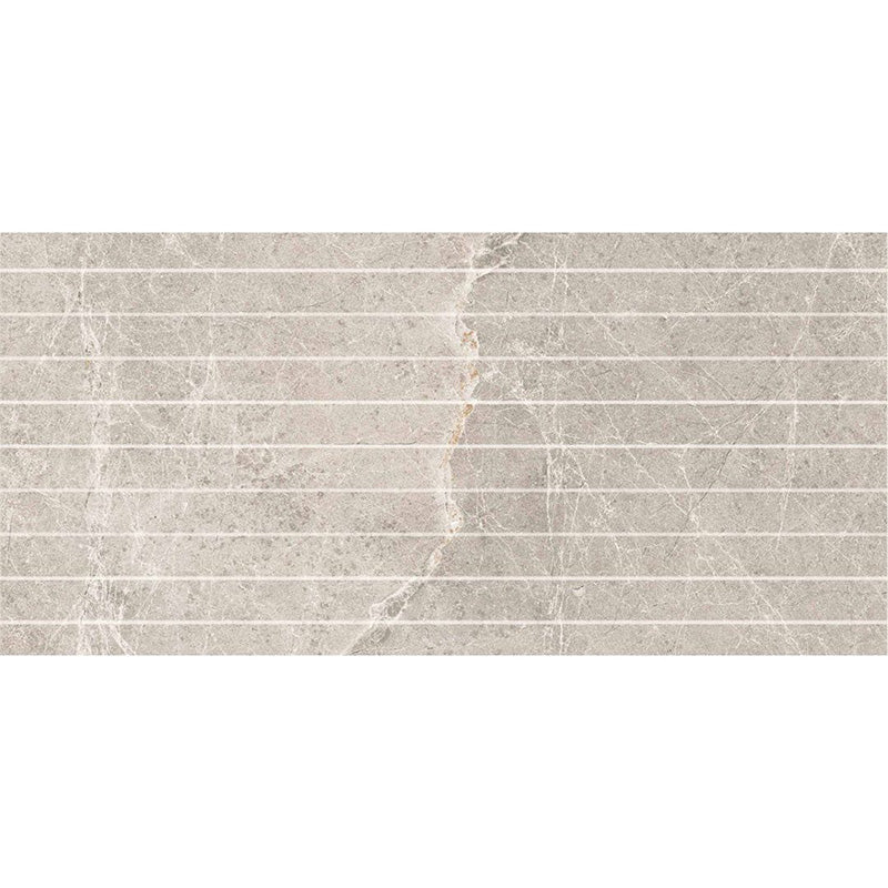 Pietra Sand Matt Strip Mosaic 28x600mm On 300x600 Mesh