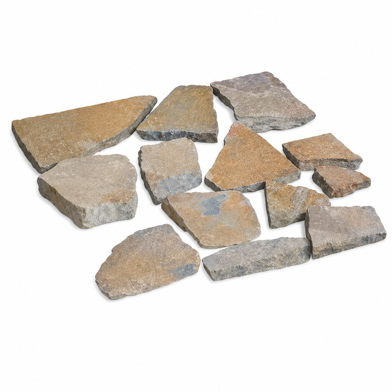 Queensland Porphyry Natural Split Brown Crazy Paving x 20-40mm