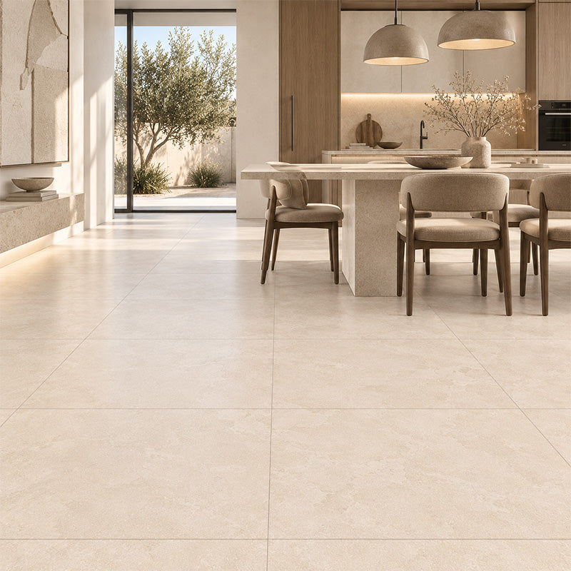 Portland Vein Cut Beige Matt 600x600