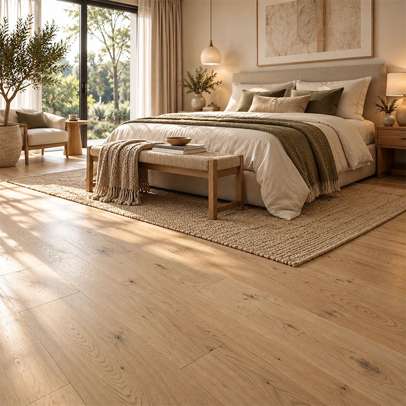 Prestige European Oak Engineered Flooring Smoke White 1900x190x14/2mm T&G