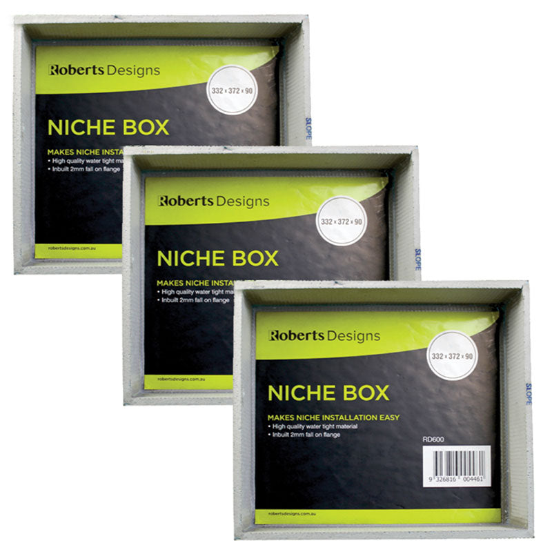 Niche Box - 3 Pack 332 x 372 x 90mm