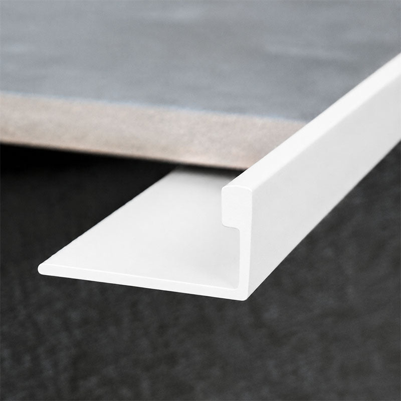 Aluminium Angle - Matte White 20mm x 3m