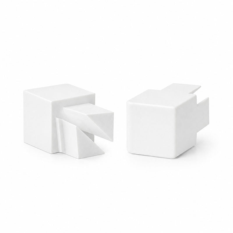 Square Edge Trim Squedge Corners - White 10mm