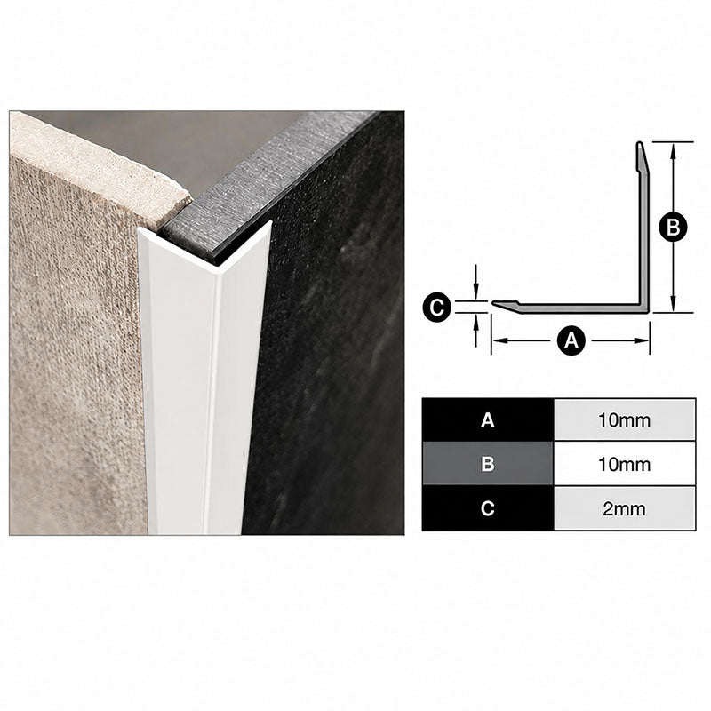 Retro Fit Trim - White 15mm x 3m