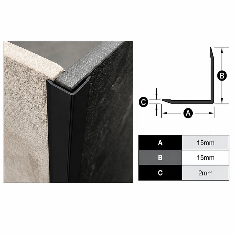 Retro Fit Trim - Black 15mm x 3m