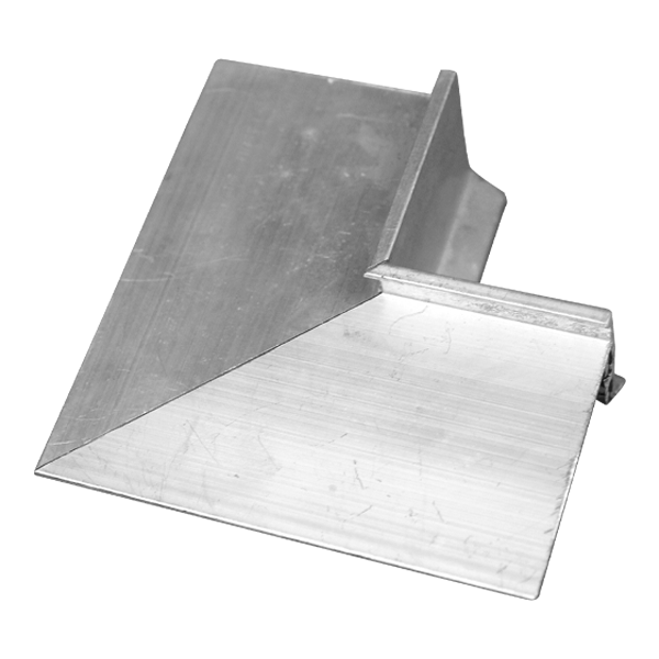 Internal Balcony Corner - Matte Silver 10mm