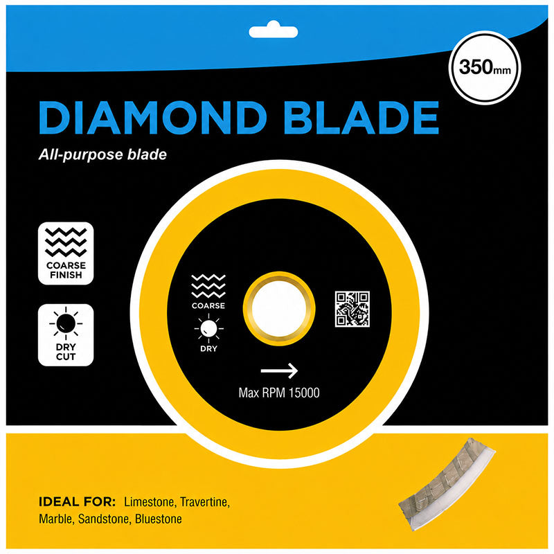 Yellow Turbo Diamond Blade 350mm