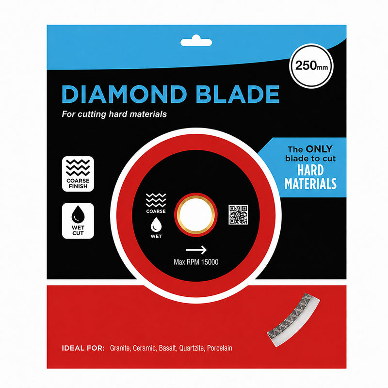Red Mesh Rim Diamond Blade 250mm