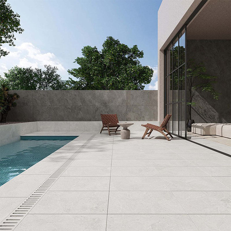 Rhythm White 40x60 Bullnose-Round Edge