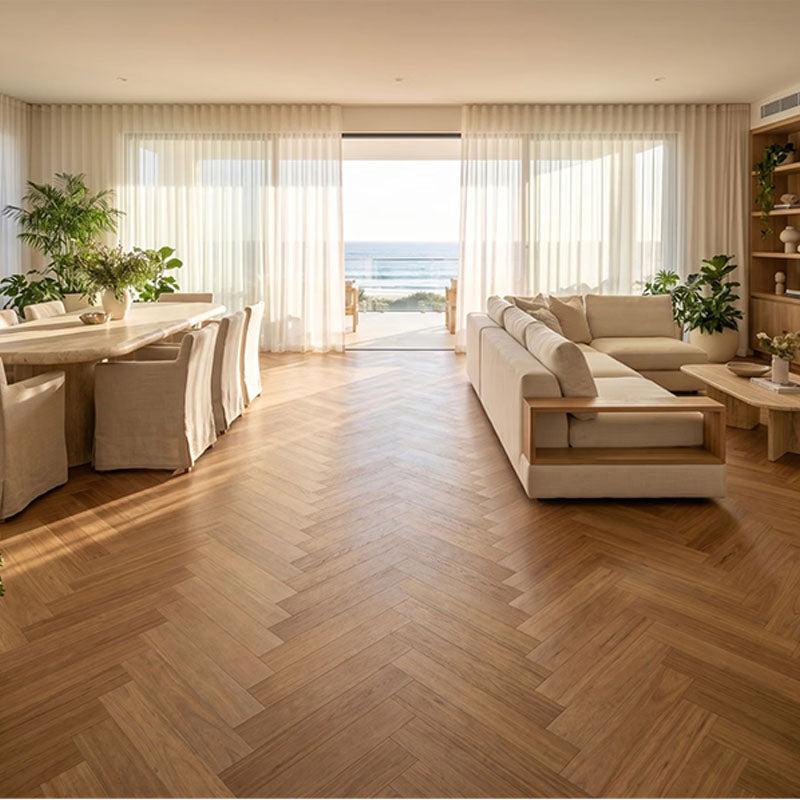 Prism Hybrid Herringbone Radiant Blackbutt 750x150x8mm