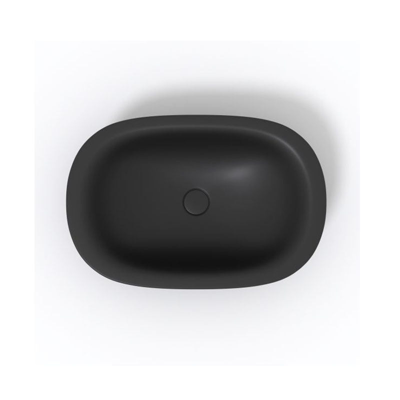 Solid Surface Basin Series Rosana Under Counter Matt Black 625x415x150mm