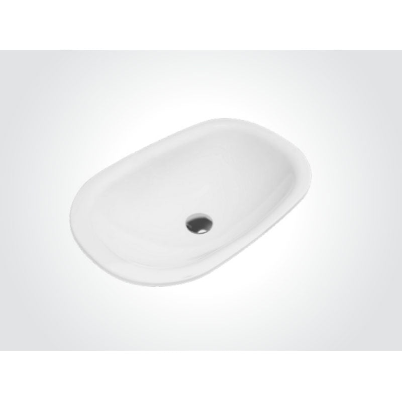 Solid Surface Basin Series Rosana Under Counter Matt White 625x415x150mm