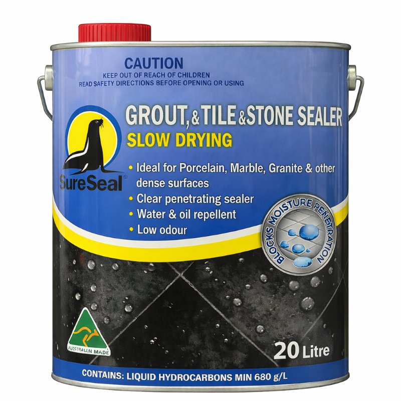 Grout, Tile & Stone Sealer Slow Drying 20 Litre
