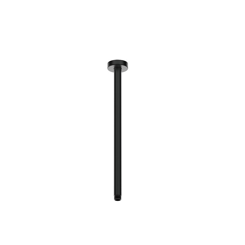 DOCCIA Round Ceiling Dropper in Matte Black 600mm