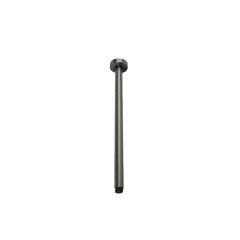 DOCCIA Round Ceiling Dropper in Gun Metal 600mm