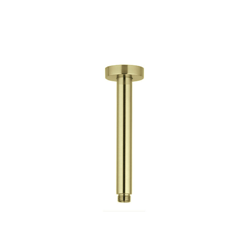 DOCCIA Round Ceiling Dropper in Brushed Brass 400mm