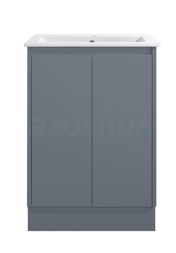 Sierra Series Matt Grey Overall 580X355X855mm VANITY SET With Ceramic Slimline Top (UV32)