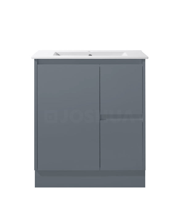 Sierra Series Matt Grey Overall 730X355X855mm VANITY SET With Ceramic Slimline Top (UV32)