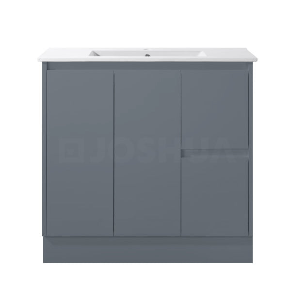 Sierra Series Matt Grey Overall 880X355X855mm VANITY SET With Ceramic Slimline Top (UV32)