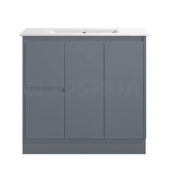Sierra Series Matt Grey Overall 880X355X855mm VANITY SET With Ceramic Slimline Top (UV32)
