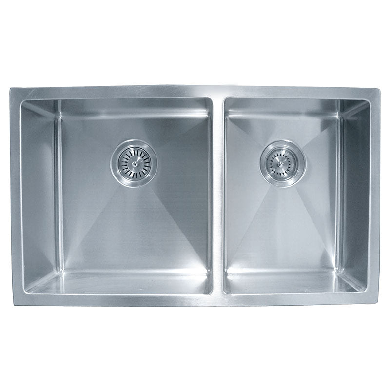 IMPACT Double Bowl (32L + 24L) Under Counter Sink with Waste 785x450x200mm