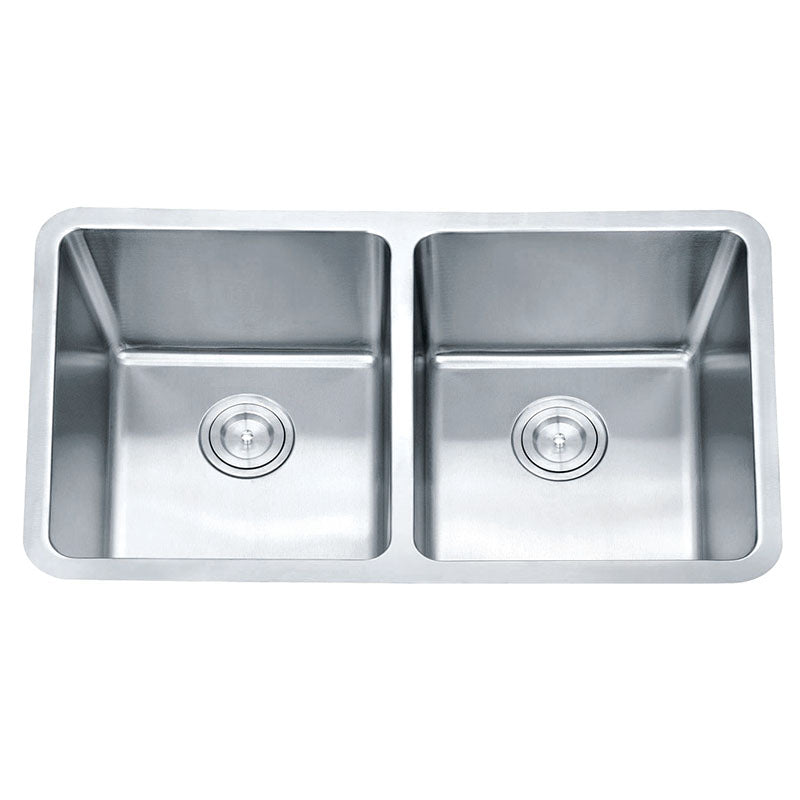 IMPACT Double Bowl (2x31L) Under Counter Sink with Waste 790x458x228mm