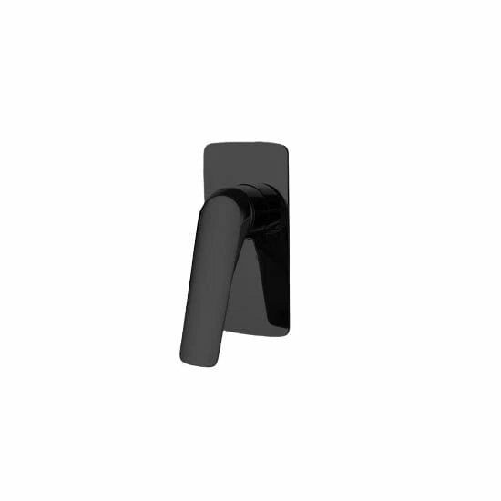 AU Series Square Shower/Bath Wall Mixer Black