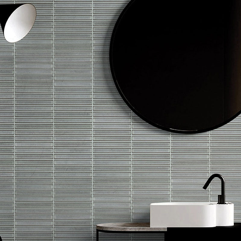 FINGER SPECKLE MOSAIC LIGHT GREY GLOSS 20X145