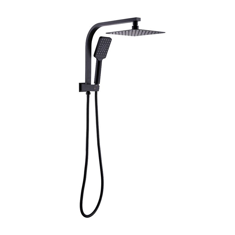 QUBI Compact Twin Shower Set in Matte Black
