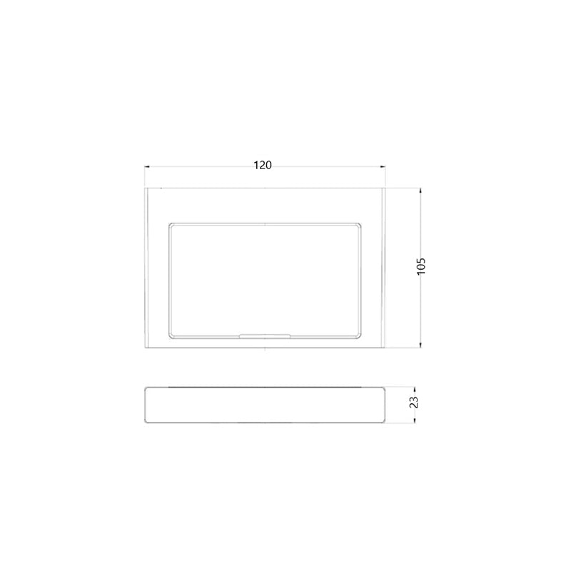 ACQUA Soap Dish Chrome Finish