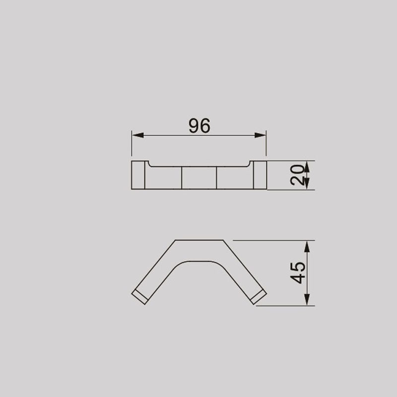 ACQUA Double Robe Hook in Chrome