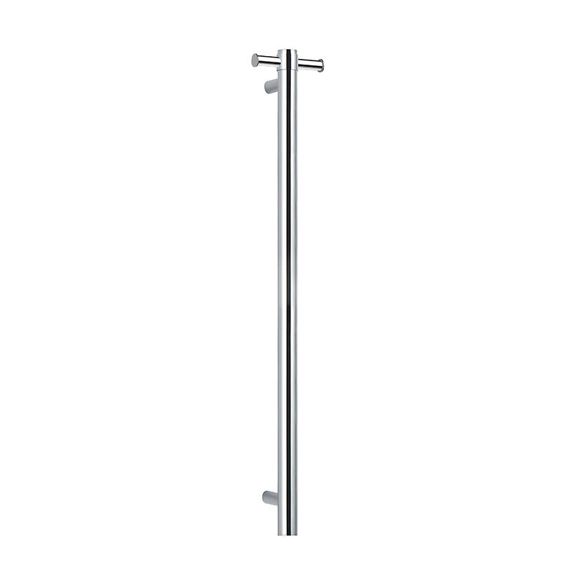 Vertical Heated Towel Bar in Chrome 900mm long