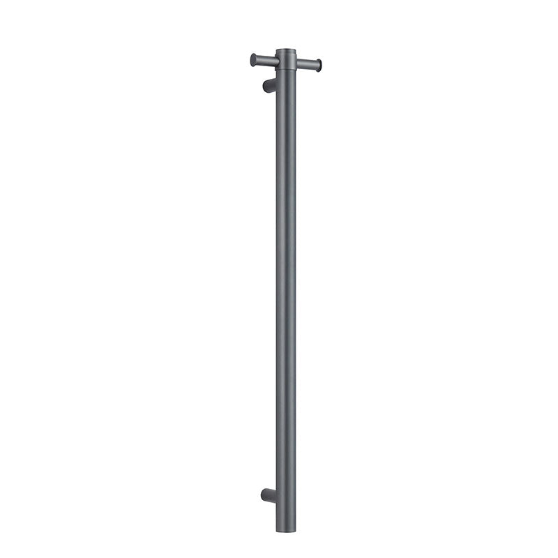 Vertical Heated Towel Bar in Gun Metal 900mm long