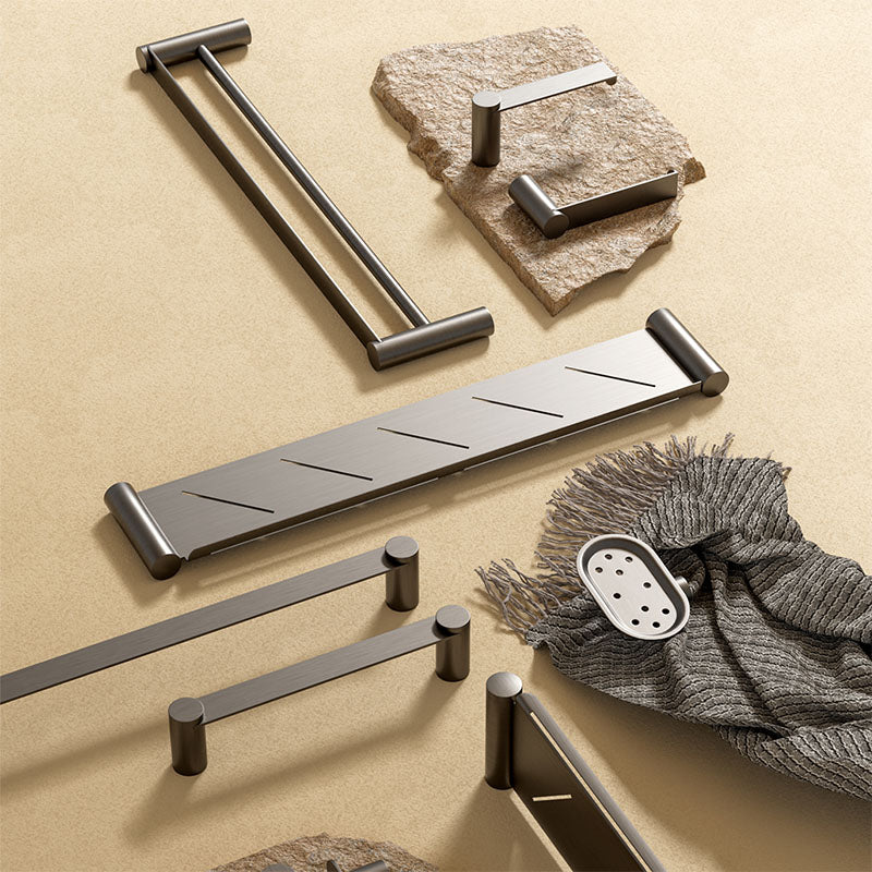 VIVO Hand Towel Rail in Gun Metal