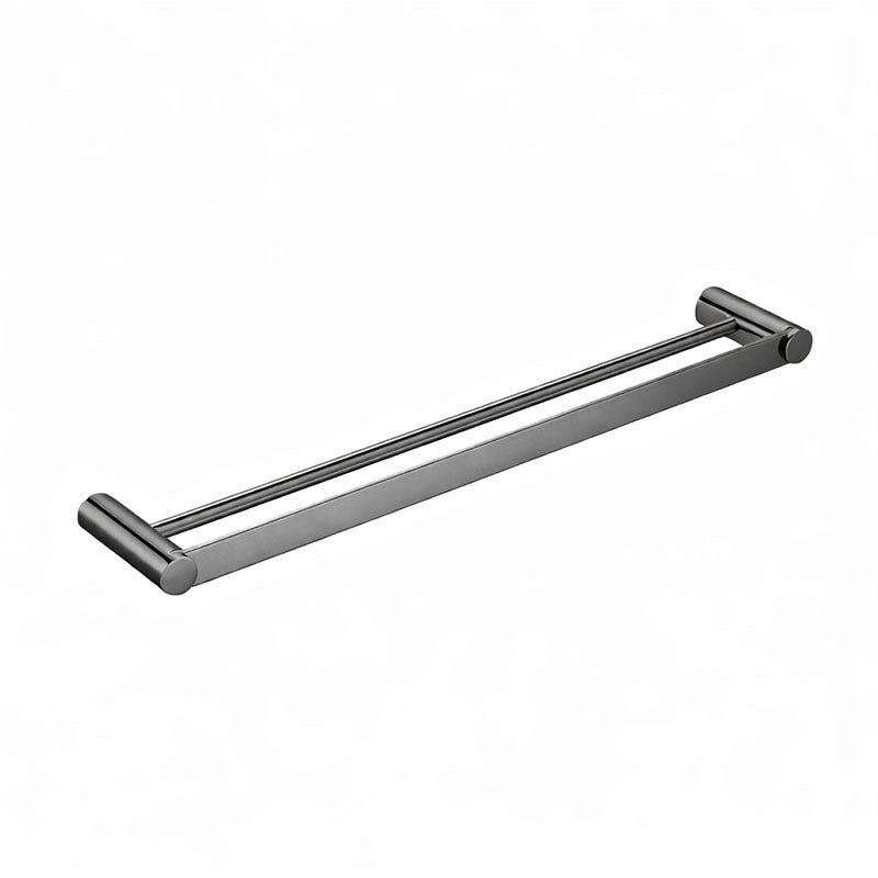 VIVO Double Towel Rail in Gun Metal 750mm