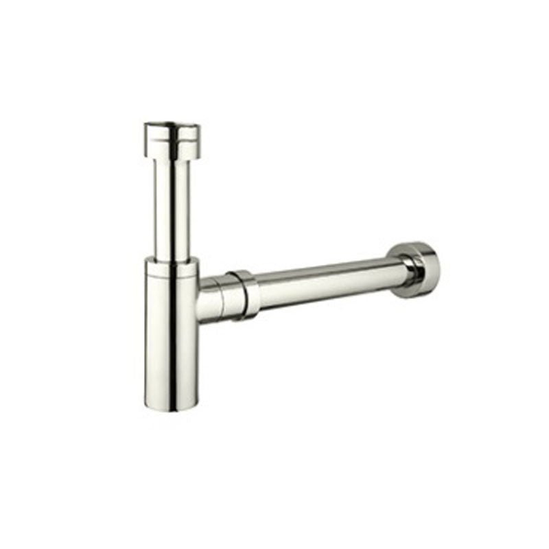 Bottle Trap 32mm (Top) 40mm (Wall) Brushed Nickel Finish