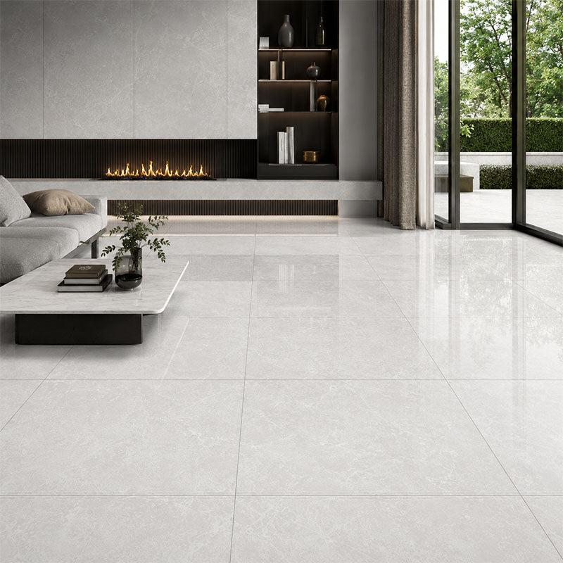 Tesla White Polished 600x600