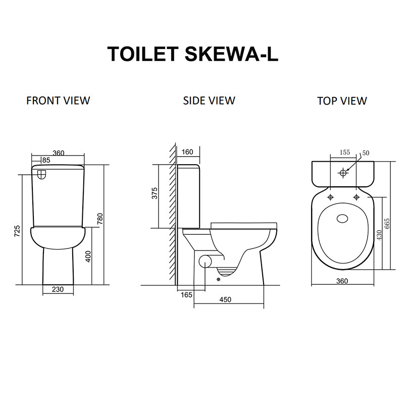 SKEWA Toilet Suite - Left