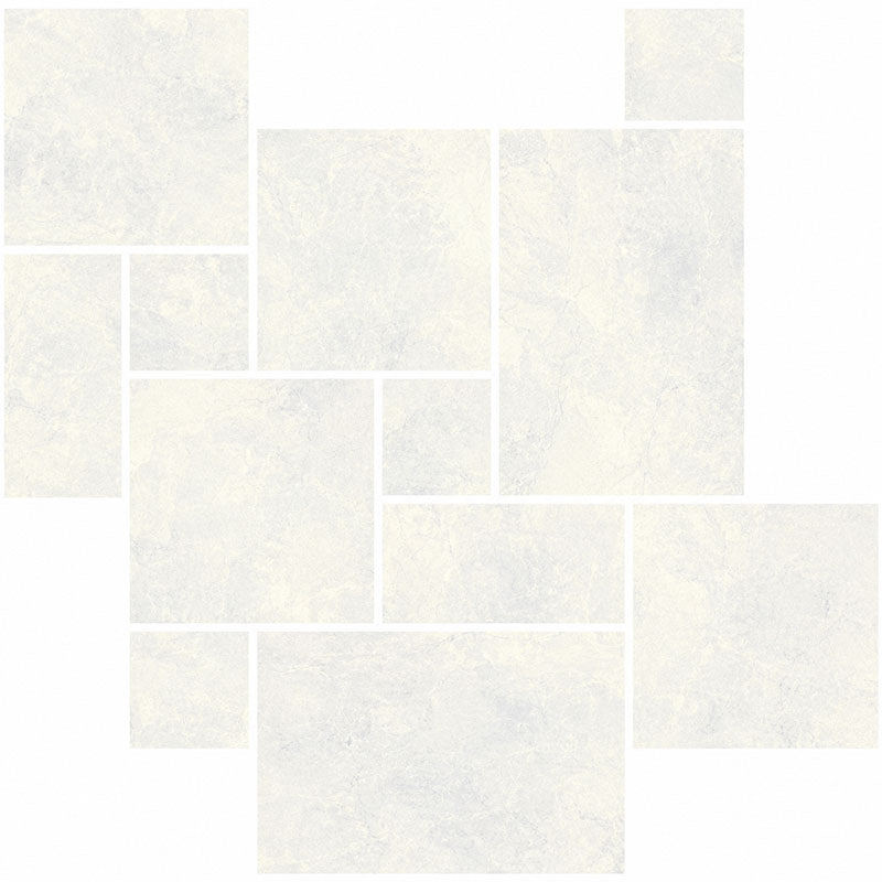 Tundra White Square French Pattern Matt Smooth Grip
